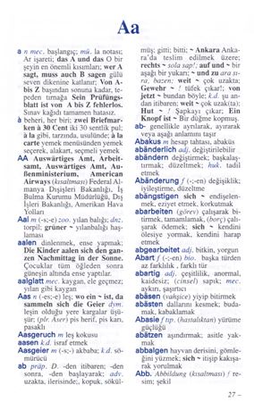 Almanca Global Sözlük - Global Wörterbuch Deutsch